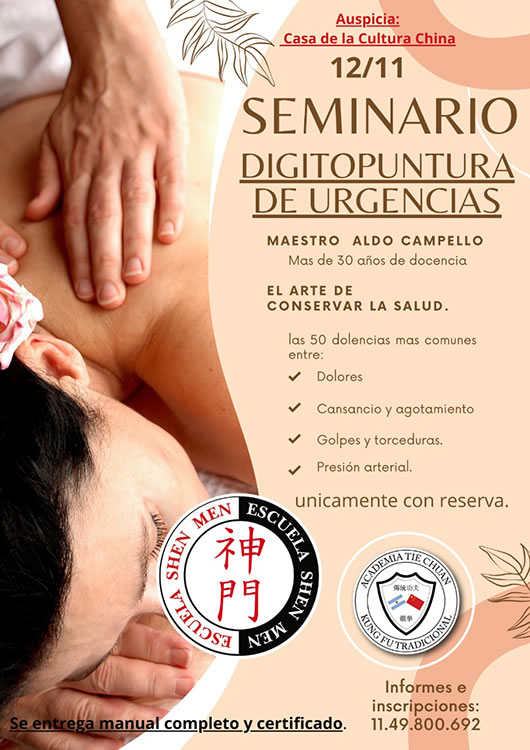 Seminario Digitopuntura de Urgencias.